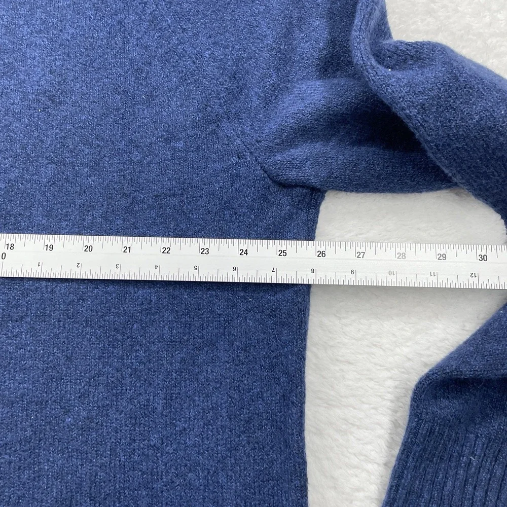 NEW Banana Republic Eco Sweater Men Long Sleeve Crew Neck‎ Blue Knit Sweater XXL